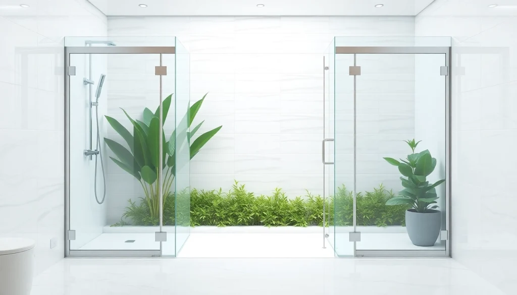 Transform your bathroom with attractive sunney shower doors featuring elegant glass design.