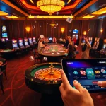 Players enjoying SBOBET sports betting with colorful chips and a lively atmosphere.