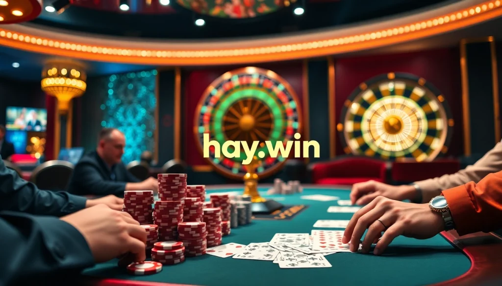 Experience the thrill of winning at hay.win with strategic poker gameplay and vibrant casino ambiance.