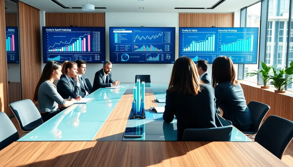 Analyze growth strategy trends through teamwork and innovation in a professional setting.