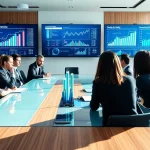 Analyze growth strategy trends through teamwork and innovation in a professional setting.
