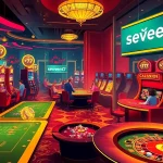 Experience the excitement of seven77 alternatif at a lively casino with vibrant slot machines and engaging players.