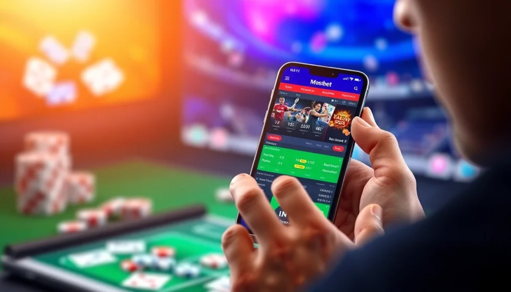 Mostbet resmi sayt platformunu istifadə edərkən oyunçu gülümsəyir.