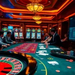 Experience the excitement of hidden wiki tor in a vibrant casino scene featuring poker games and roulette.