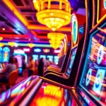 Menangkan slot online di mesin kasino yang berwarna-warni dengan pemain yang bersenang-senang.