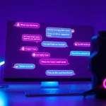 Engaging NSFW AI chat interface showcasing playful dialogue in a modern digital workspace.