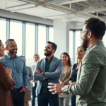 Dynamic business coaching service session fostering client engagement and collaboration.