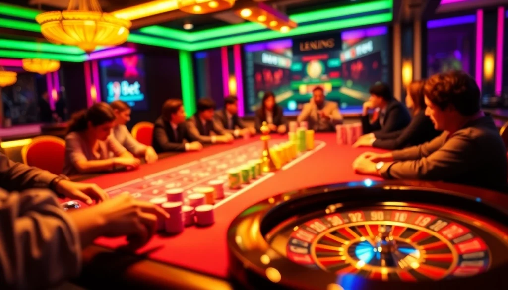 Engaged players at a casino table focused on gambling strategies at https://i9bett.cn.com/ in an exciting atmosphere.