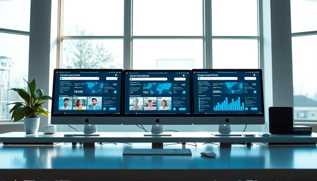 Onlyfans account search engine interface displayed in a modern digital workspace.