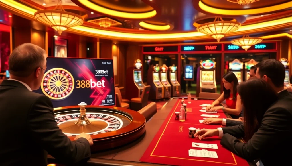 Experience the excitement of 388bet with engaging virtual poker and roulette games.