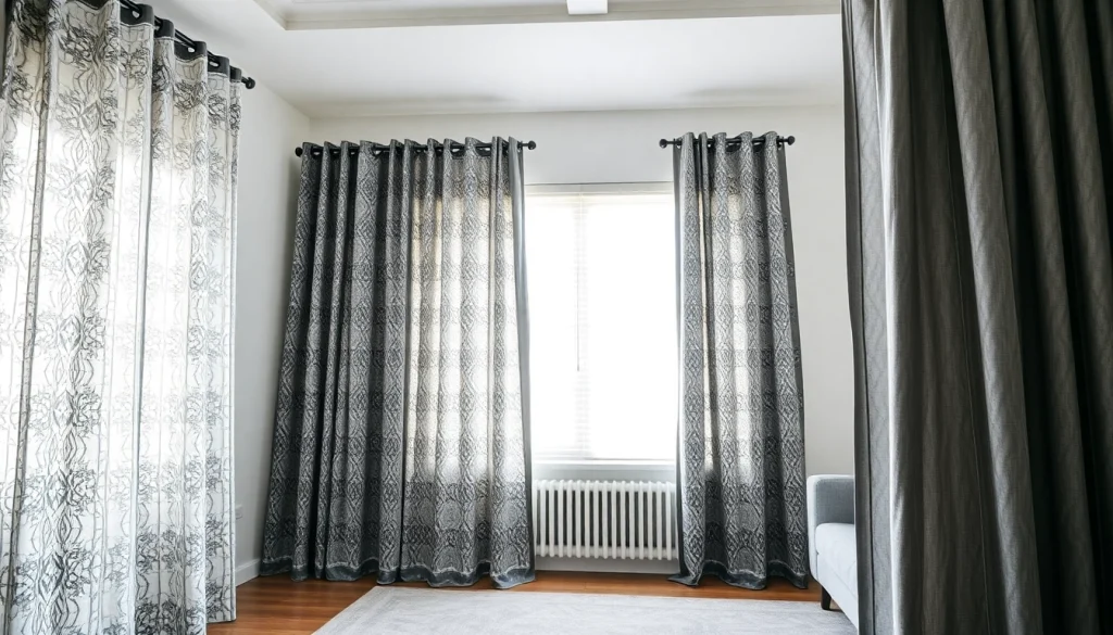 Verduisterende gordijnen in een sfeervolle woonkamer met moderne decoratie.