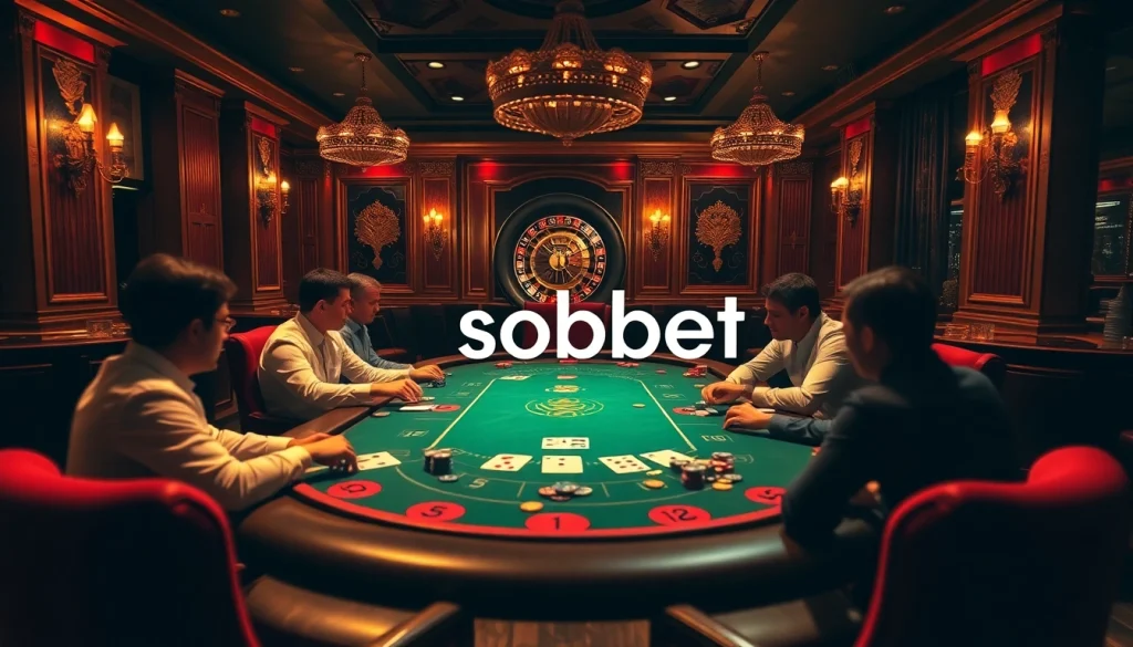 SboBet brings the thrill of high-stakes poker to life at a luxurious casino table.