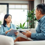 Anxiety symptoms explored in a professional therapy setting highlighting empathy and support.