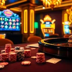 Vivez l'excitation du meilleur casino en ligne avec des jetons de poker vibrants et des roues de roulette.