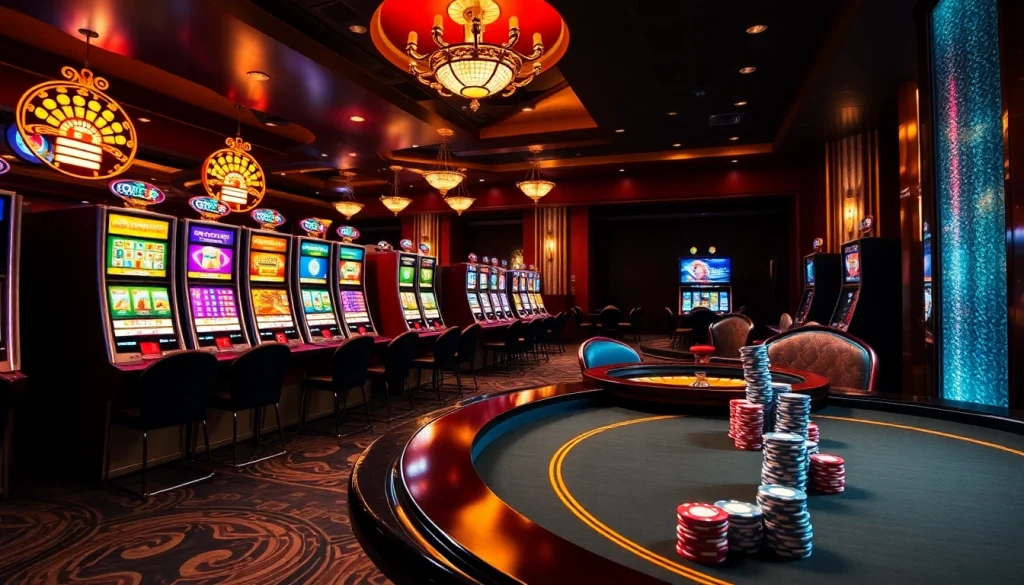 Vivez le frisson du casino en ligne France avec des éléments de jeu vibrants et une ambiance luxueuse.