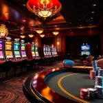 Vivez le frisson du casino en ligne France avec des éléments de jeu vibrants et une ambiance luxueuse.