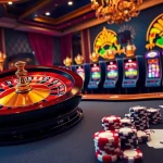 Découvrez l'excitation du casino en ligne France avec des machines à sous vibrantes et une roue de roulette.
