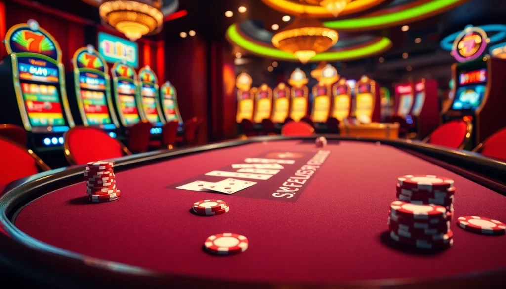 Vivez des jeux passionnants dans le casino en ligne France avec des jetons de poker vibrants et une atmosphère luxueuse.
