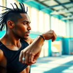 Athlet führt beeindruckende Übungen aus, die das Phantom Athletics-Essenz verkörpern.