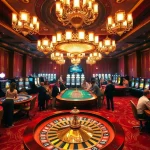 Vivez l'excitation du casino en ligne France avec des joueurs aux tables de roulette et de poker.