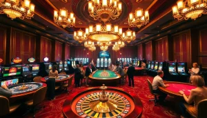 Vivez l'excitation du casino en ligne France avec des joueurs aux tables de roulette et de poker.