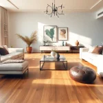 Showcasing lvp flooring in a stylish modern living room with elegant decor.