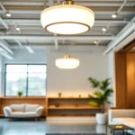 Sleek Illumination enhancing a modern interior with elegant light fixtures and a warm atmosphere.
