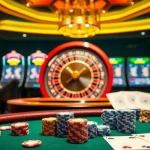 Découvrez l'excitation du casino en ligne France avec une scène de jeu en ligne dynamique.