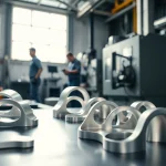 Crafting aluminum prototypes showcasing precision machining in a modern workshop environment.