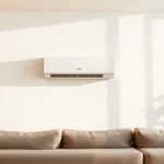Enhancing indoor comfort with a Daikin mini split AC in a modern, bright setting.