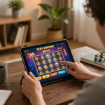 engaging gaming experience with sunwinapk app on tablet, showcasing online slot gaming