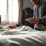 Evaluate bed bug treatment cost in a professional setting with a pest control technician.