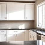Cabinet refacing transformation in a bright kitchen, showcasing Cabinet Refacing Saint Petersburg FL.