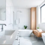 Enhance your space with bathroom renovations near me showcasing modern design elements.