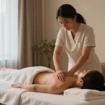 Relaxing Swedish massage experience at https://www.makangs.com/ featuring calming spa ambiance and therapeutic elements.