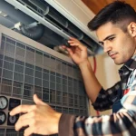 Heating and cooling professional performing emergency hvac repair bc.