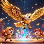 Experience thrilling betting with mansion88 in this vibrant 3D illustration of a dynamic casino scene.