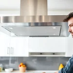Learn about exhaust hood installation with a skilled installer in a modern kitchen setup.