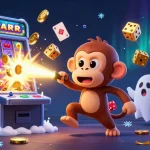 Engage with gacor slot action in a vibrant casino scene featuring golden treasures and dynamic elements.