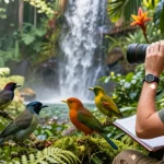 Discover rare bird species in vibrant jungle setting with rokok88 rtp.