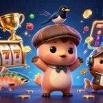 Engage in thrilling gameplay with slot depo 5rb featuring cartoon characters and vibrant casino elements.